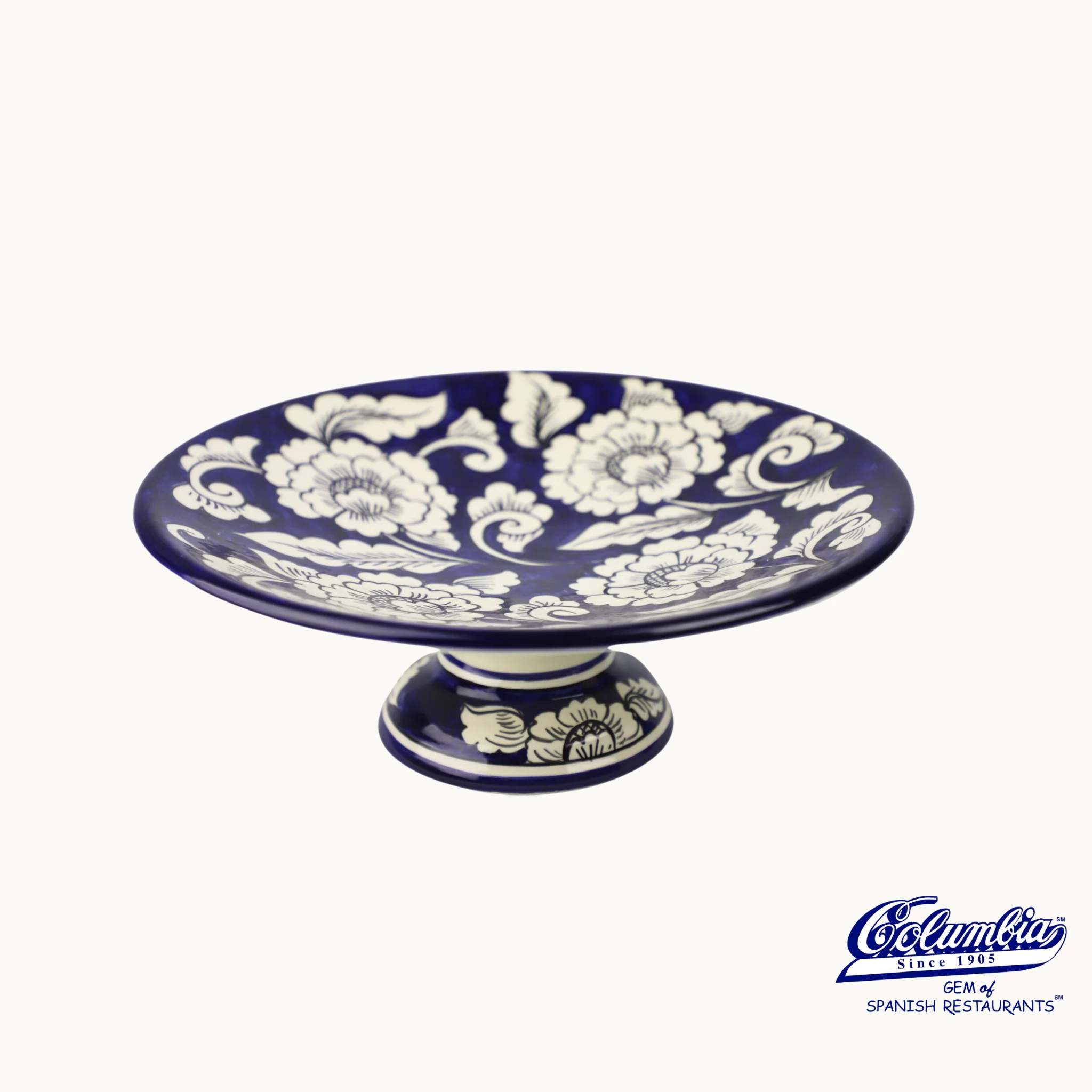 Gardenia Pedestal Fruit Plate