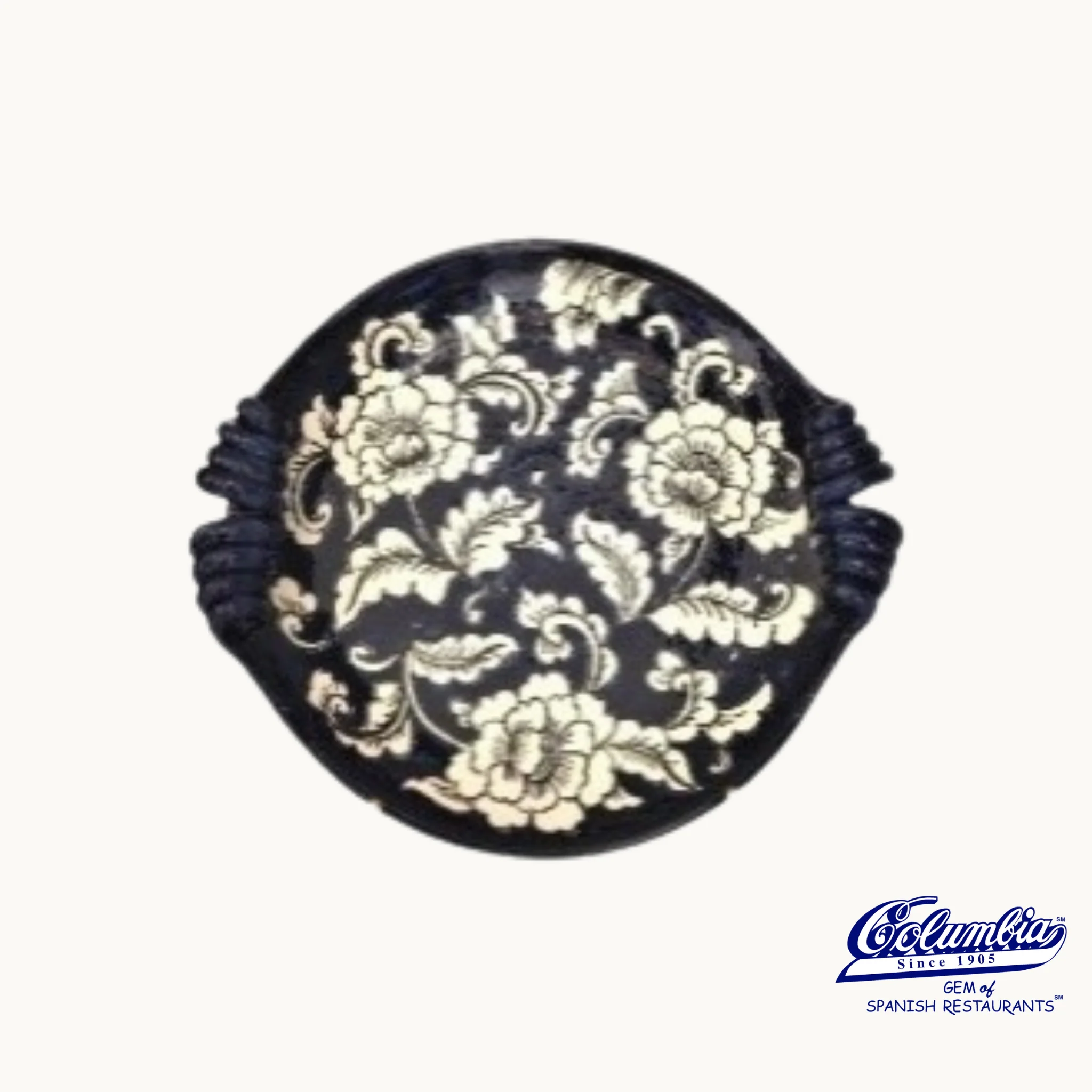 Gardenia Platter with Handles