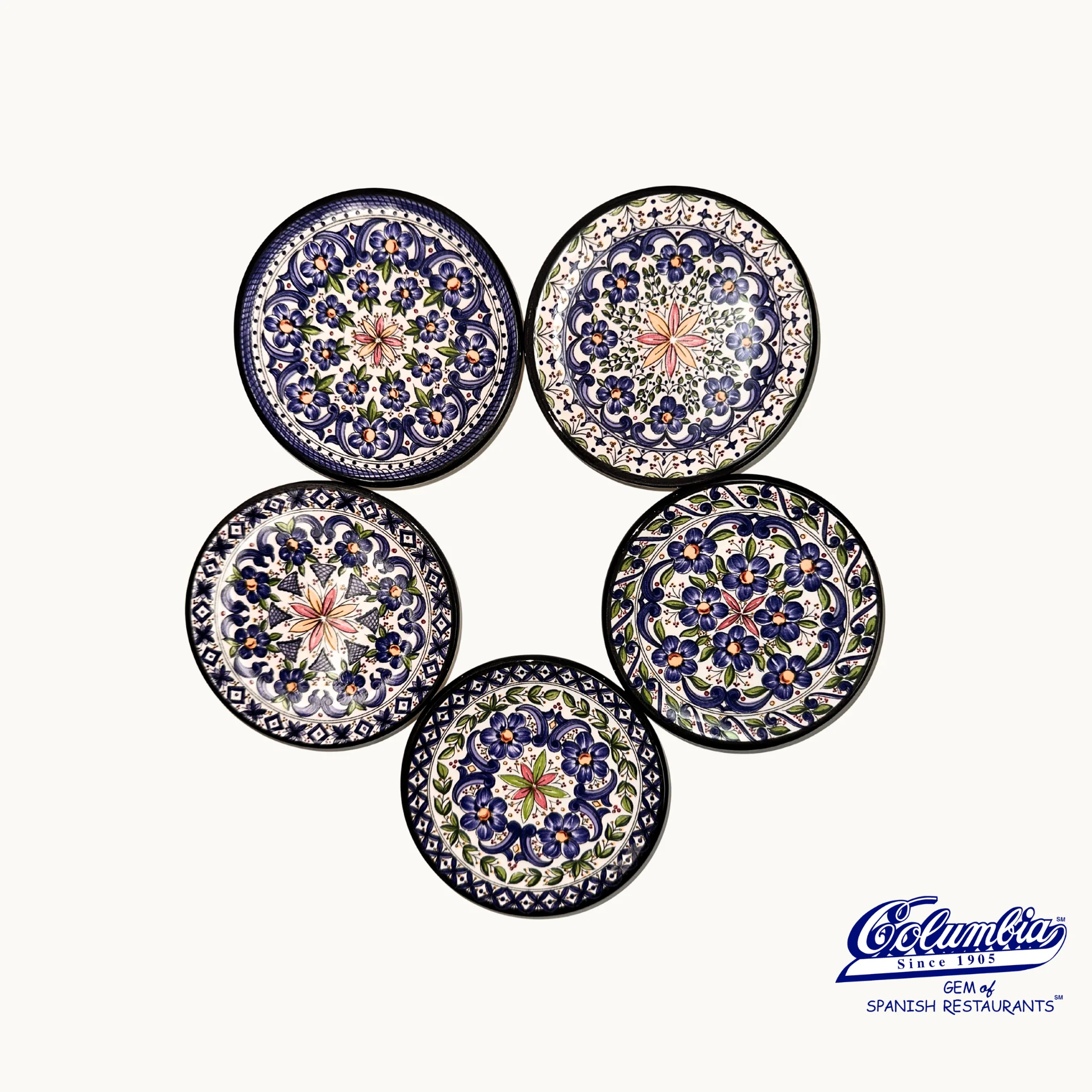 Handcrafted Ceramic Coasters - Set of 5 - Image 2