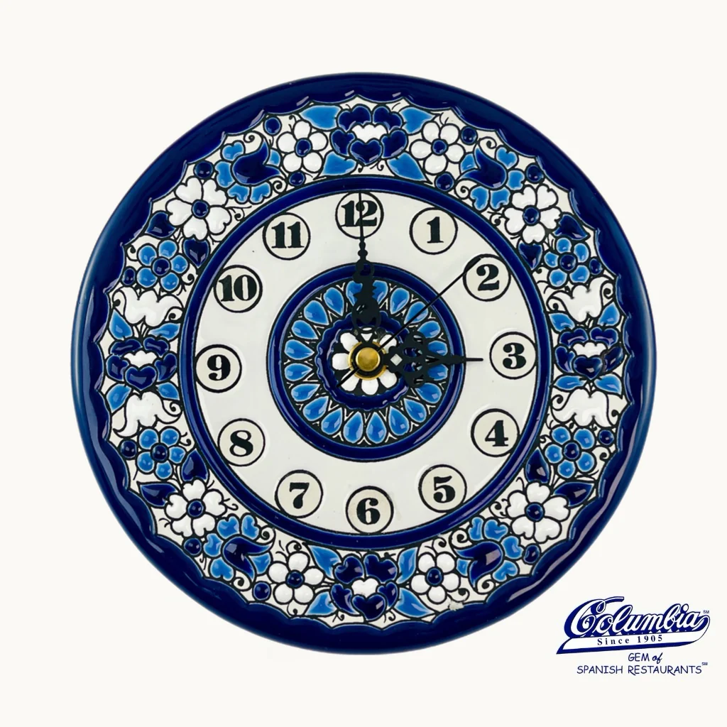 Handcrafted Spanish Ceramic Wall Clock - Image 2