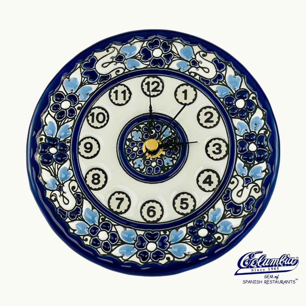Handcrafted Spanish Ceramic Wall Clock - Image 3