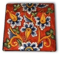 Italian-Inspired Hand-Painted Ceramic Plate - Image 3
