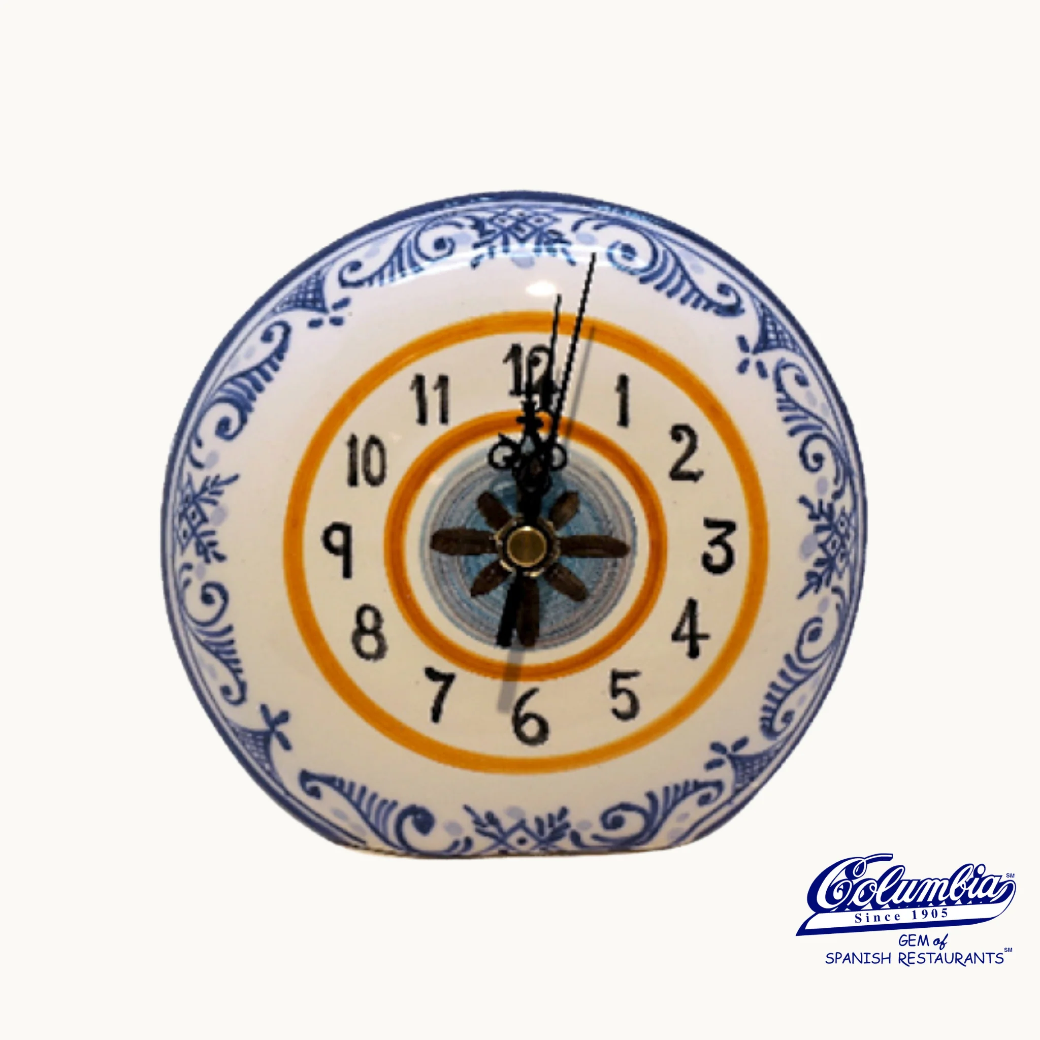 Self Standing Round Clock